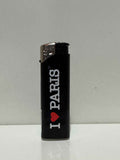 Collectible I Love Paris Souvenir Lighter - Elegant Black Classic for Enthusiasts