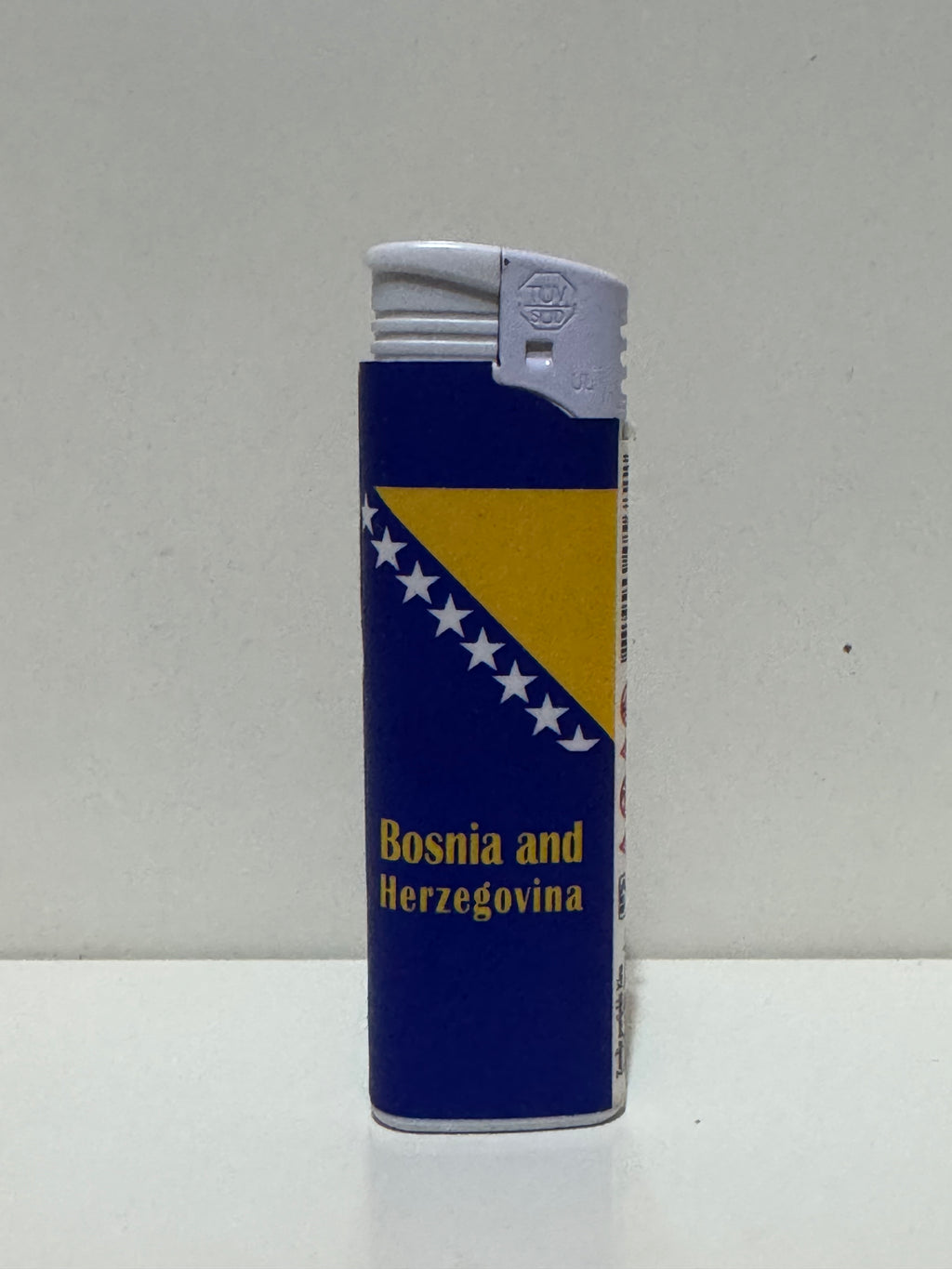 Bosnia and Herzegovina flag lighter – blue and yellow full wrap