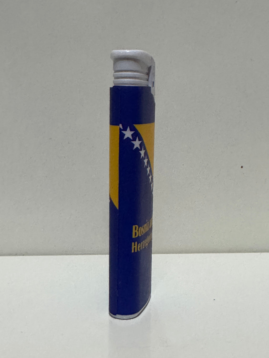 Bosnia and Herzegovina flag lighter – blue and yellow full wrap