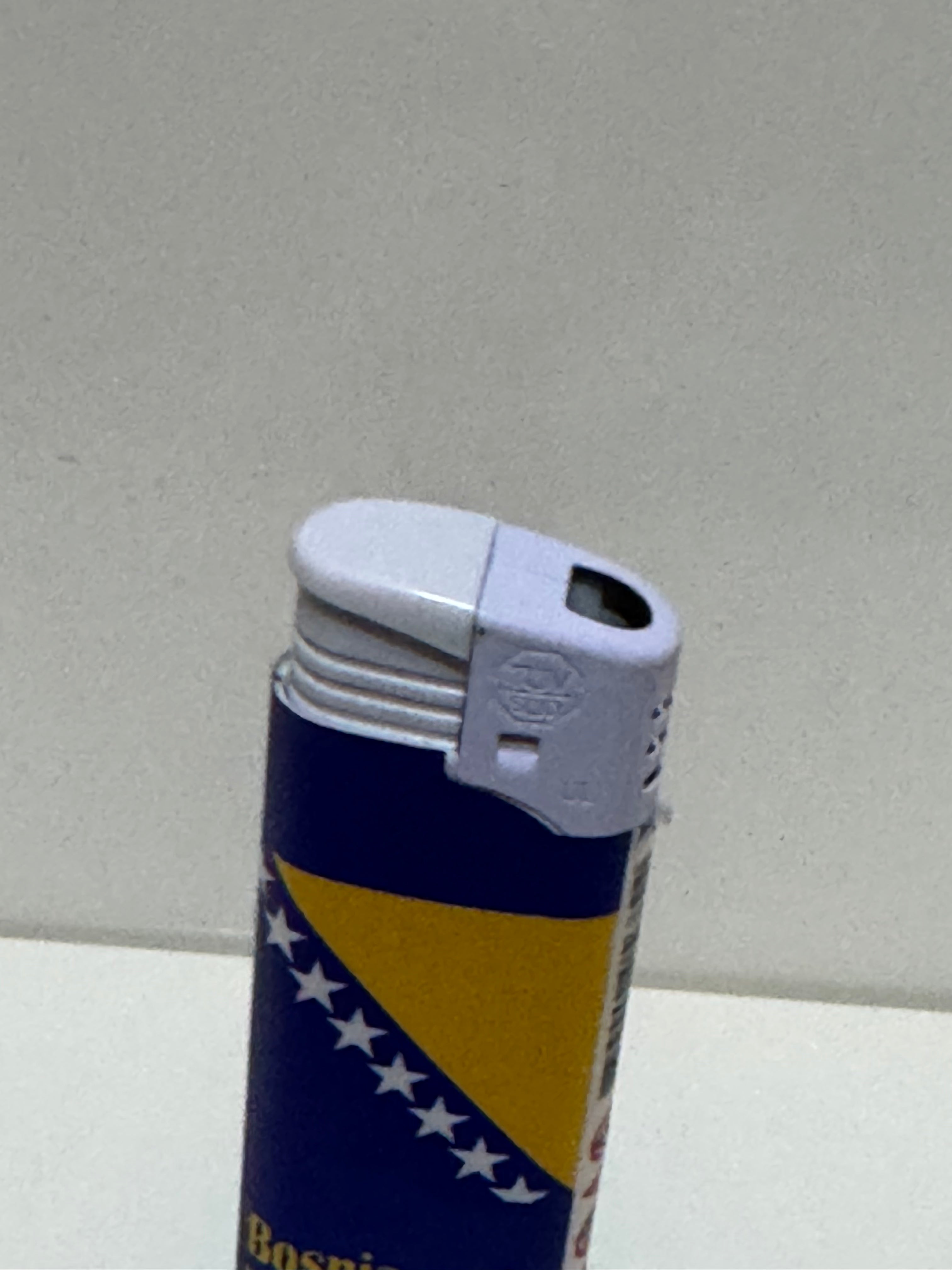 Bosnia and Herzegovina flag lighter – blue and yellow full wrap