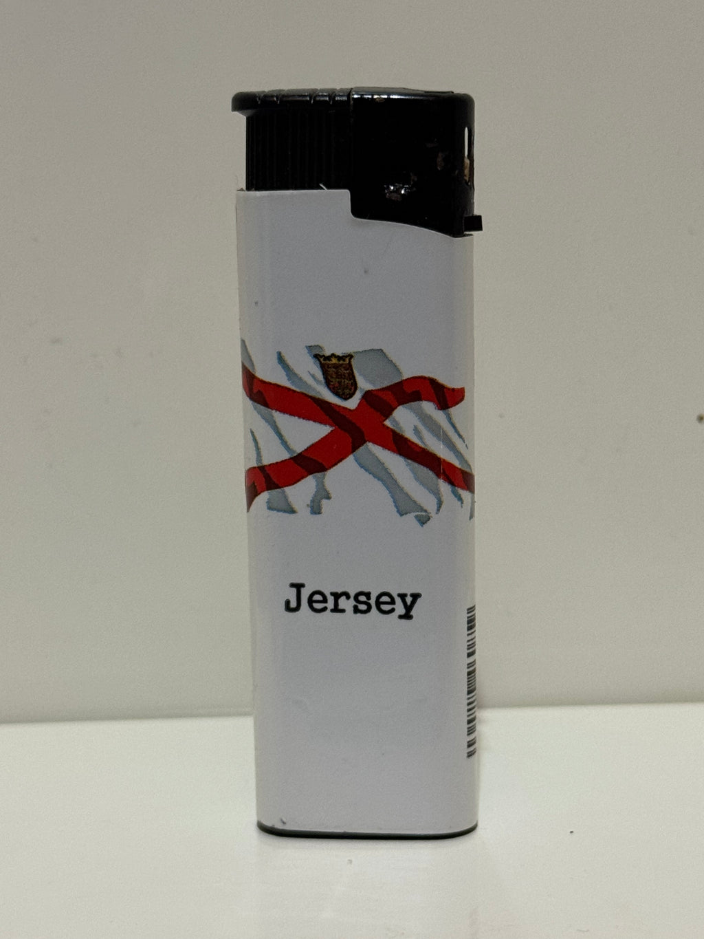 Jersey flag lighter – white souvenir design