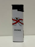 Jersey flag lighter – white souvenir design