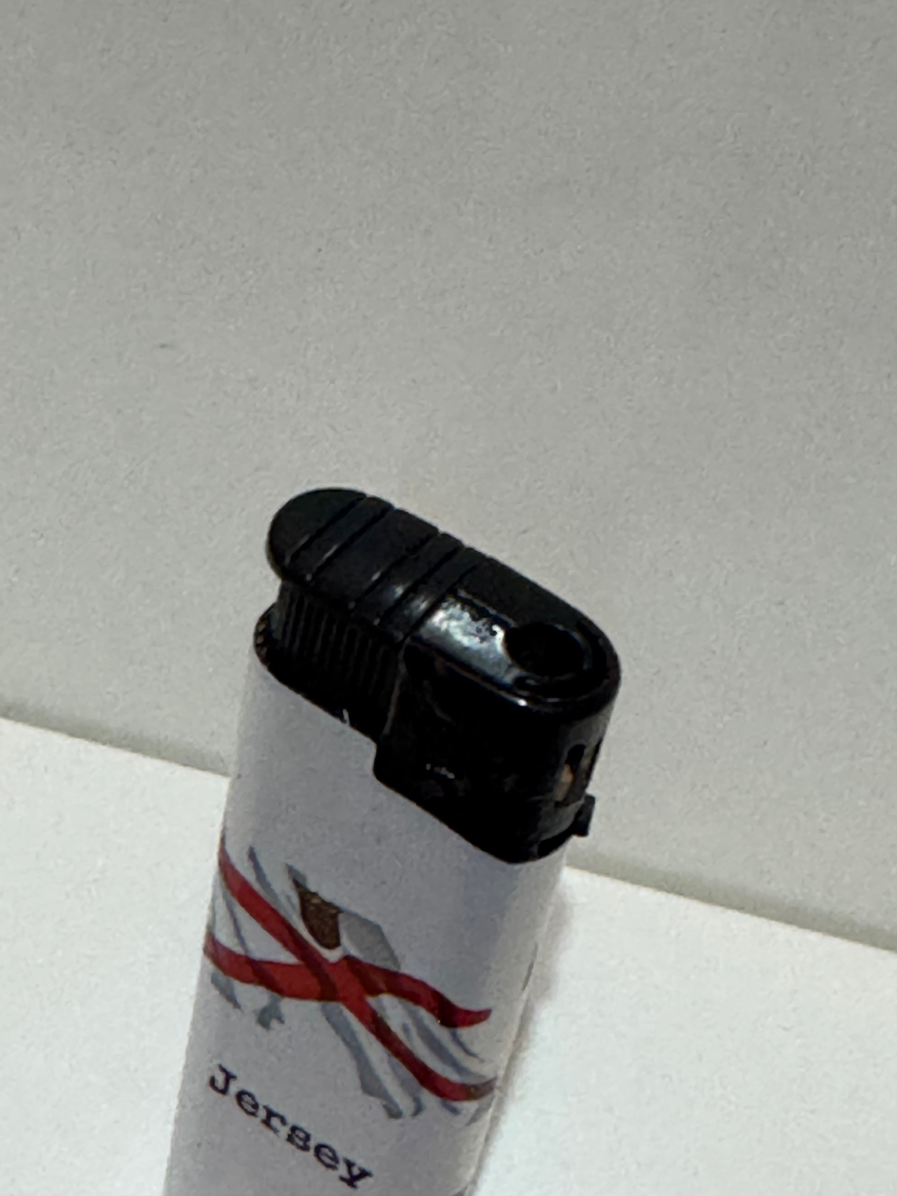 Jersey flag lighter – white souvenir design