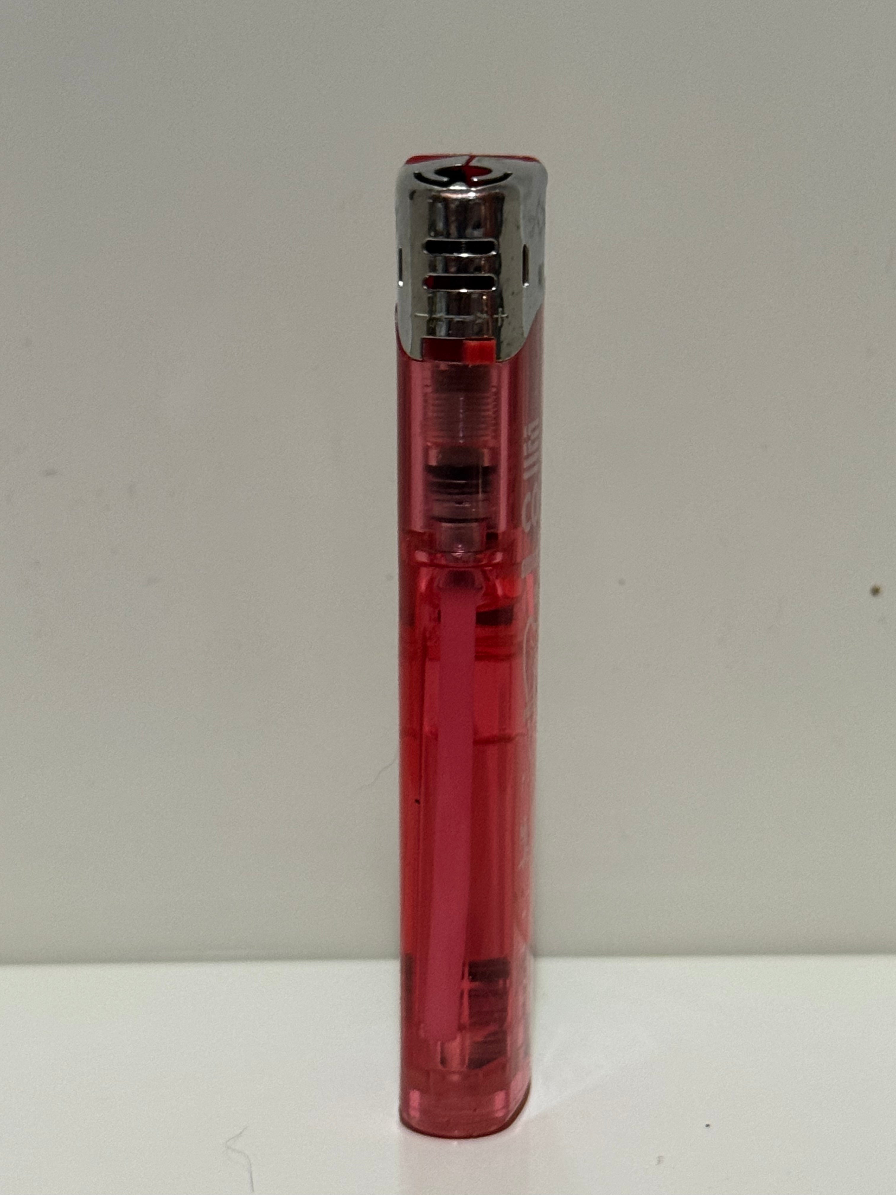 Corfu souvenir lighter – red translucent