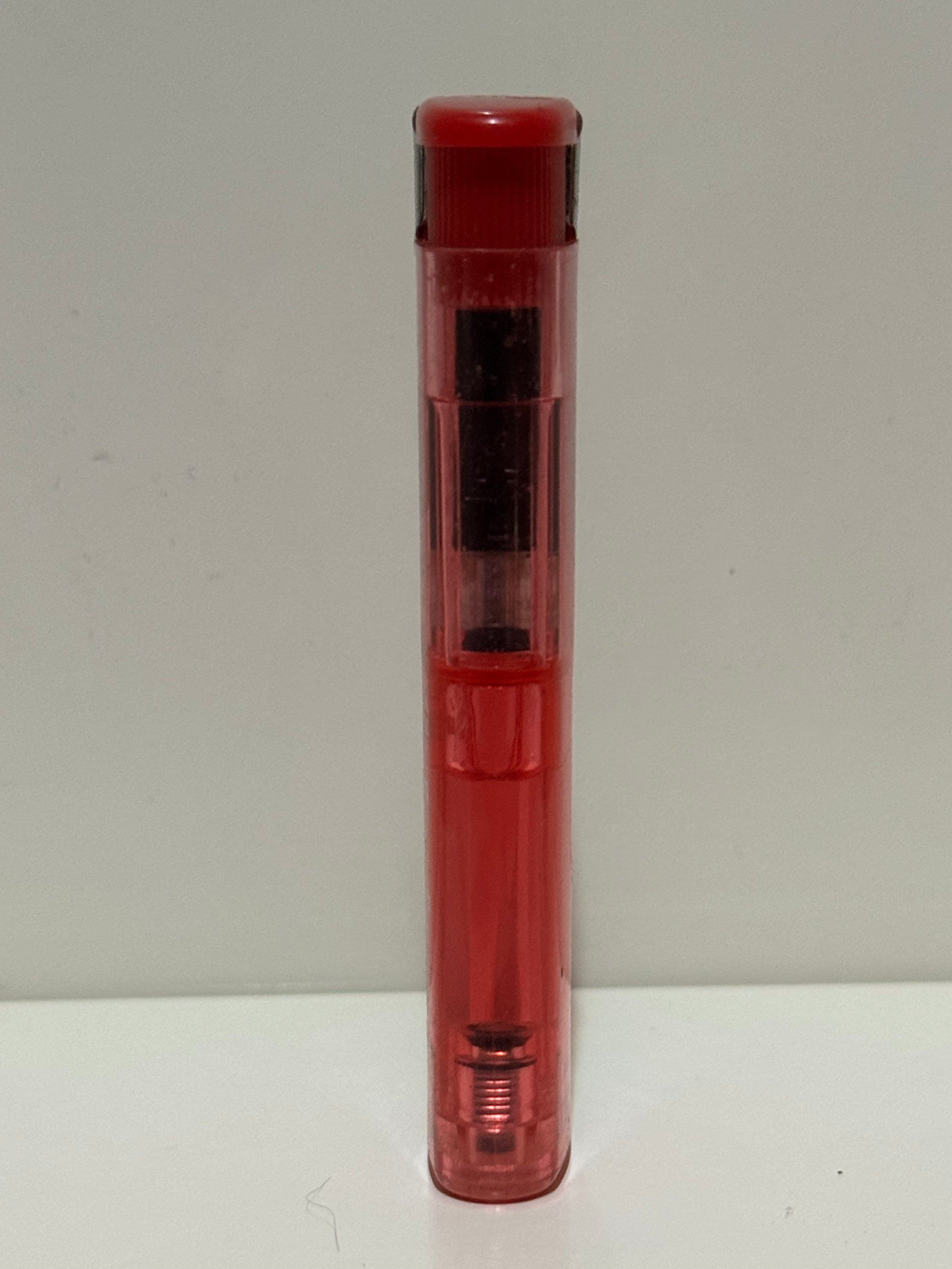 Corfu souvenir lighter – red translucent