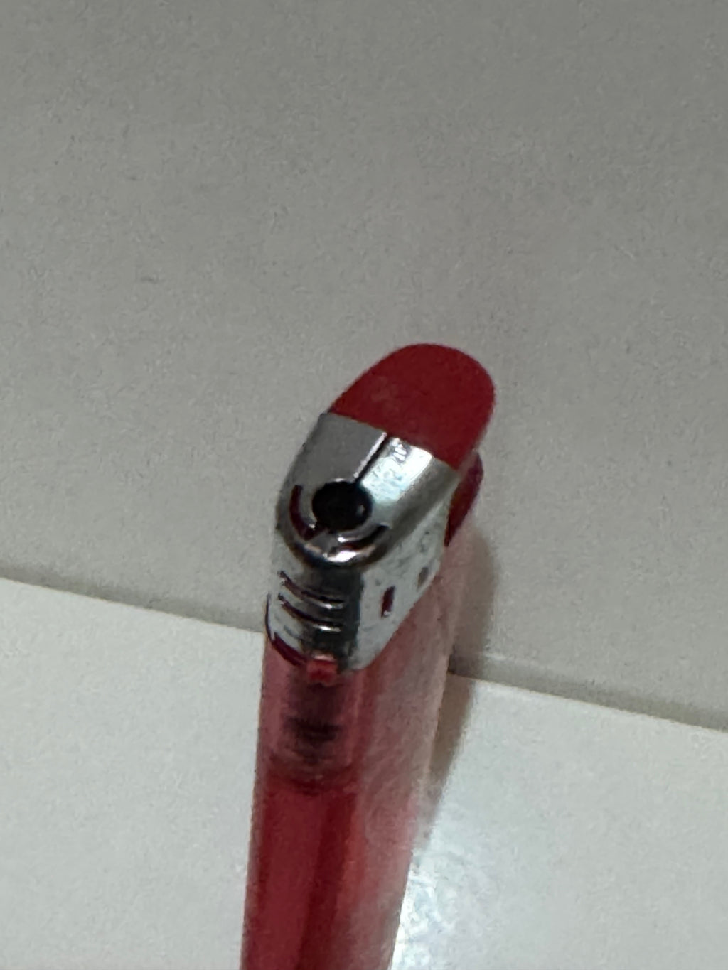 Corfu souvenir lighter – red translucent