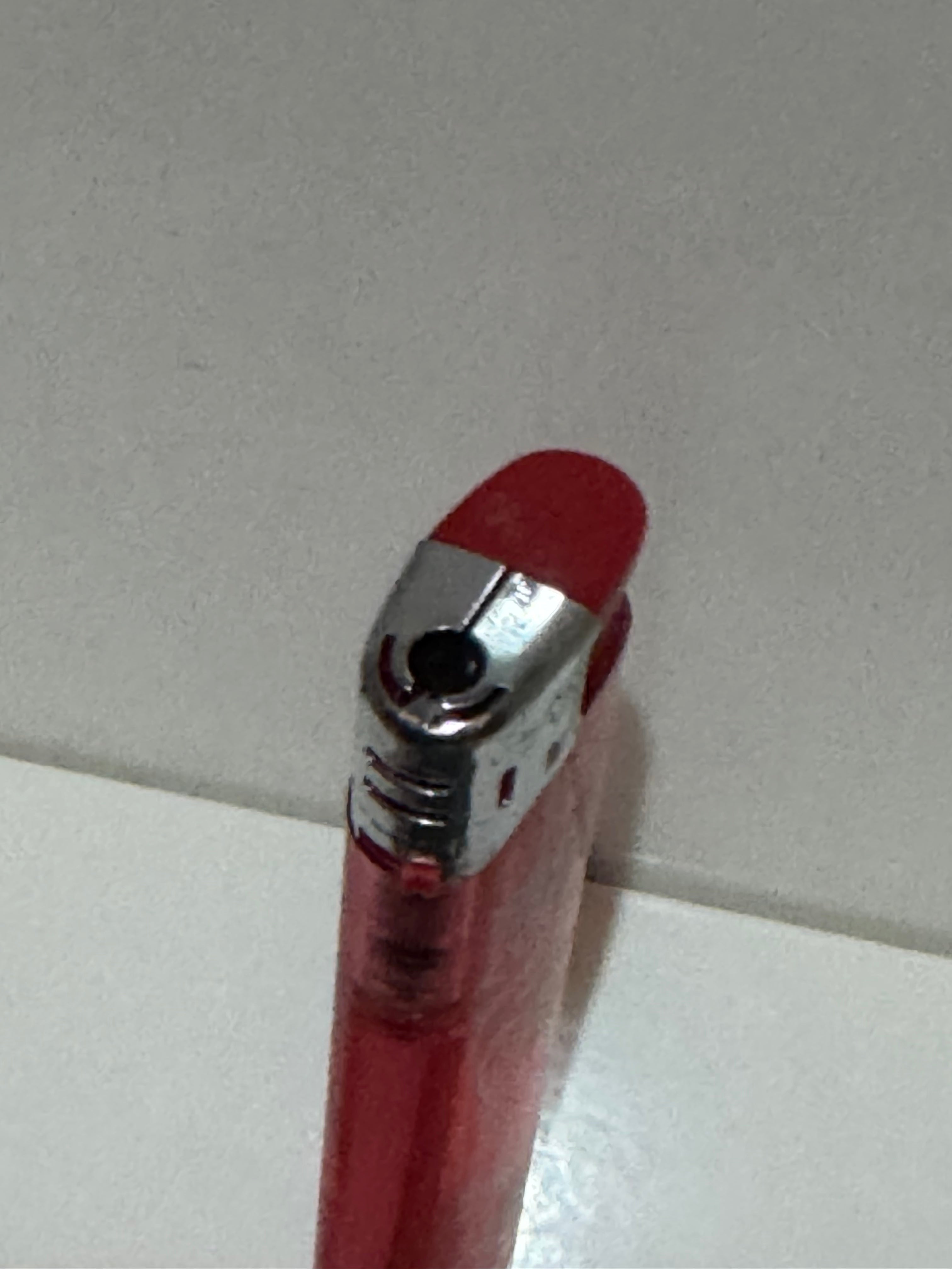 Corfu souvenir lighter – red translucent