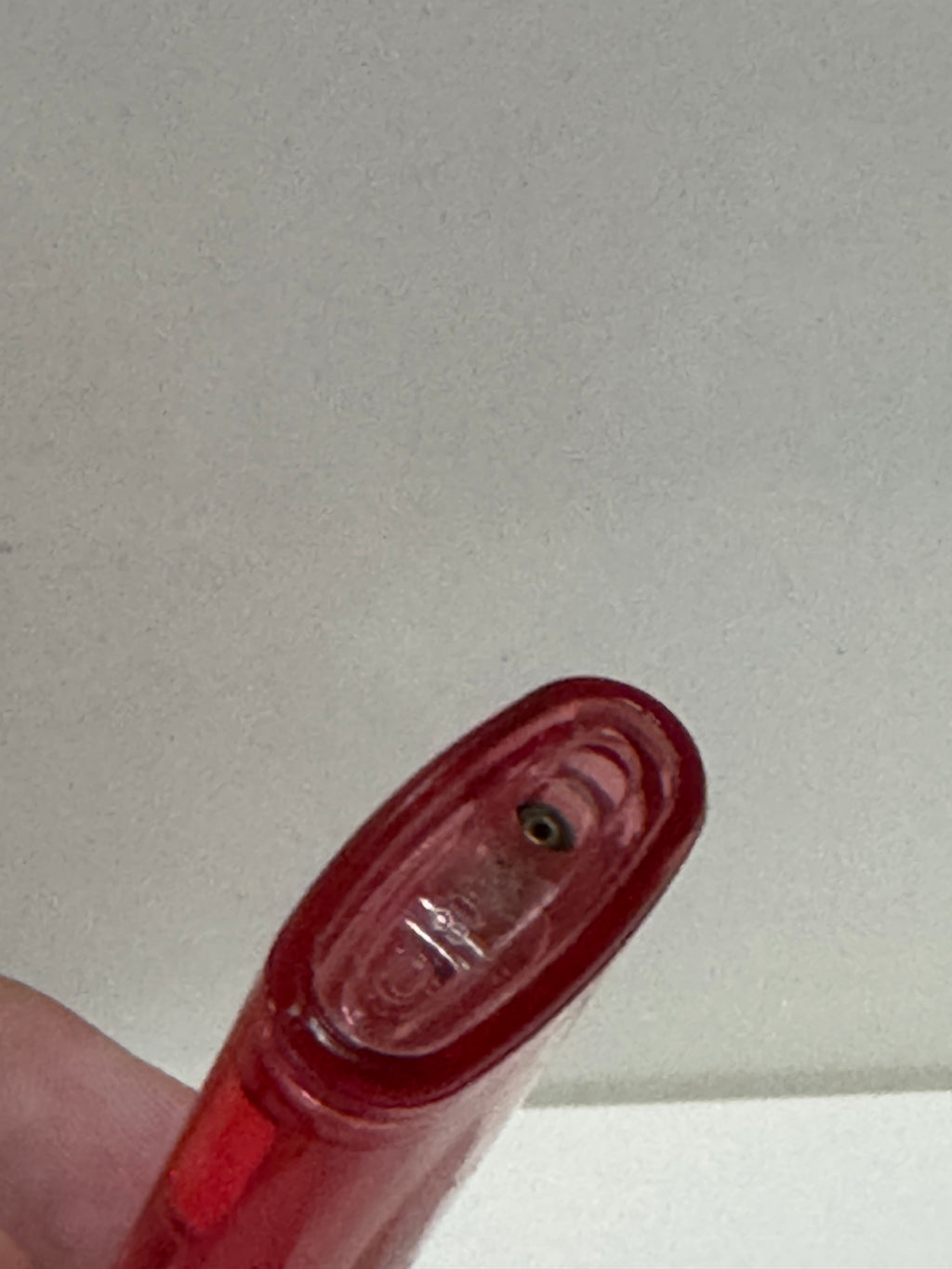 Corfu souvenir lighter – red translucent