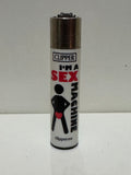 Clipper novelty slogan lighter – adult humour design (18+)