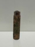 Clipper cork-effect lighter – brown vintage wrap