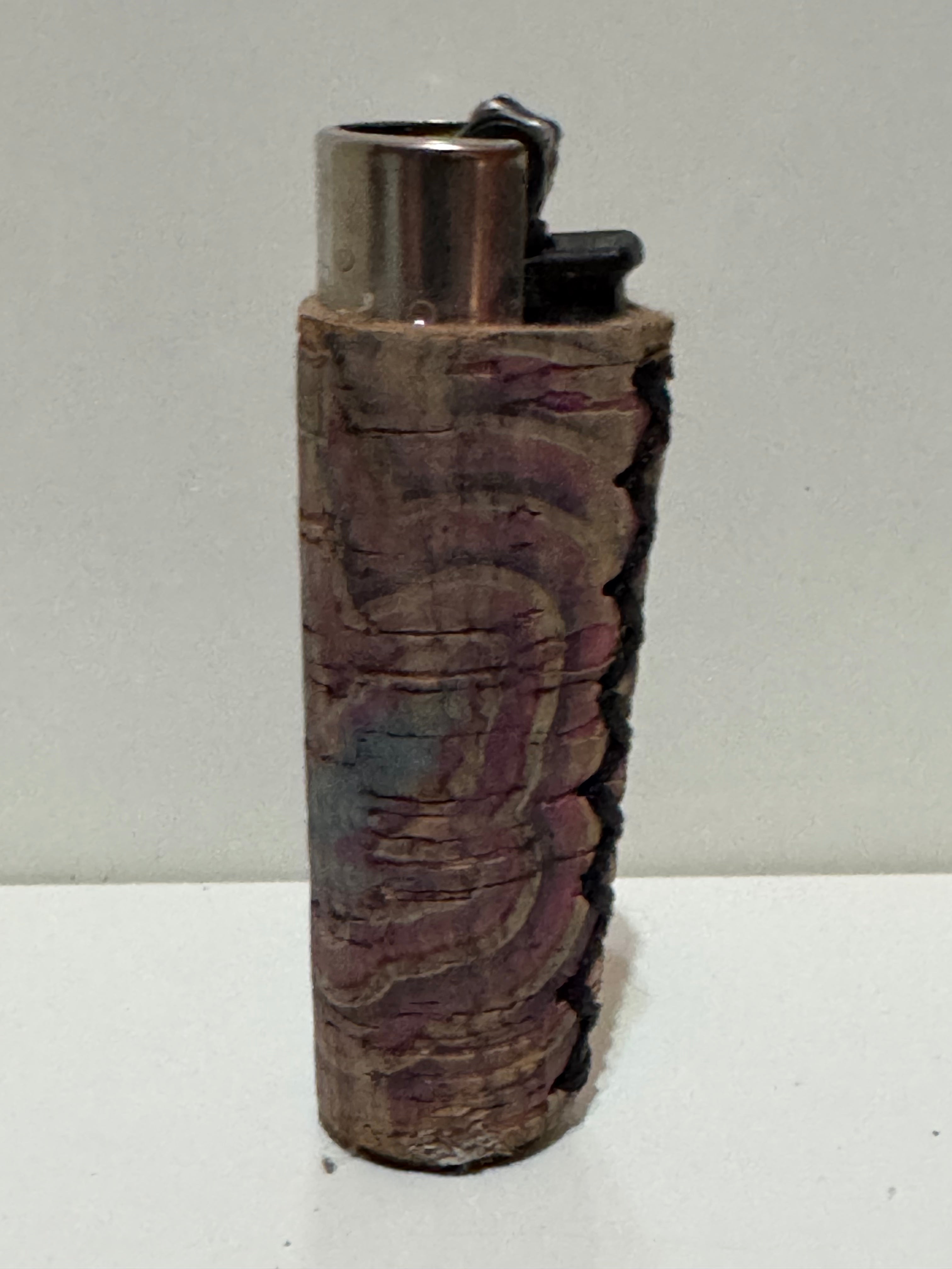 Clipper cork-effect lighter – purple wrap